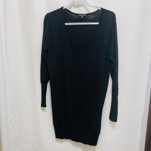 Eileen Fisher Knit Tunic Top, Size M, Black, Wool,